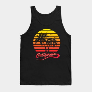 California 80s Sunset Tank Top